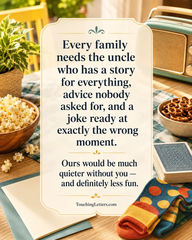 Funny Messages and Quotes for My Uncle