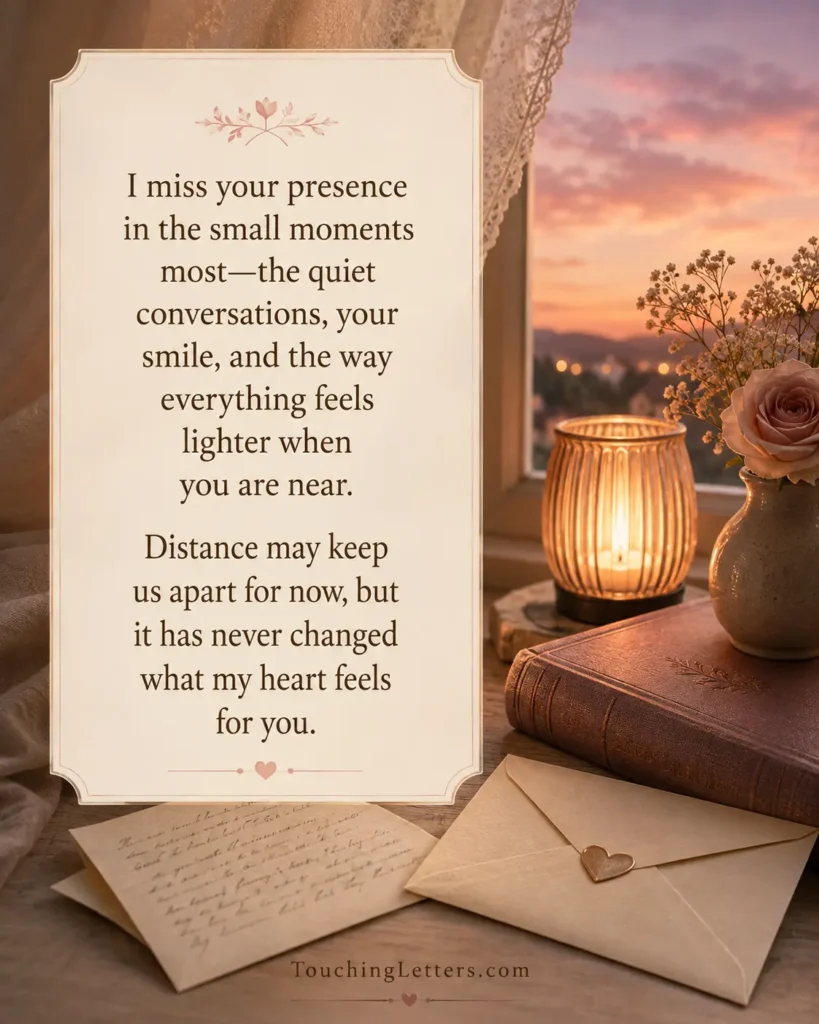 I Miss You Letters for Her
