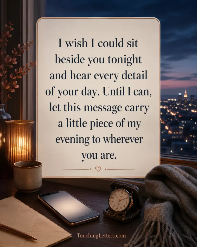 Long-Distance Good Evening Messages for Her