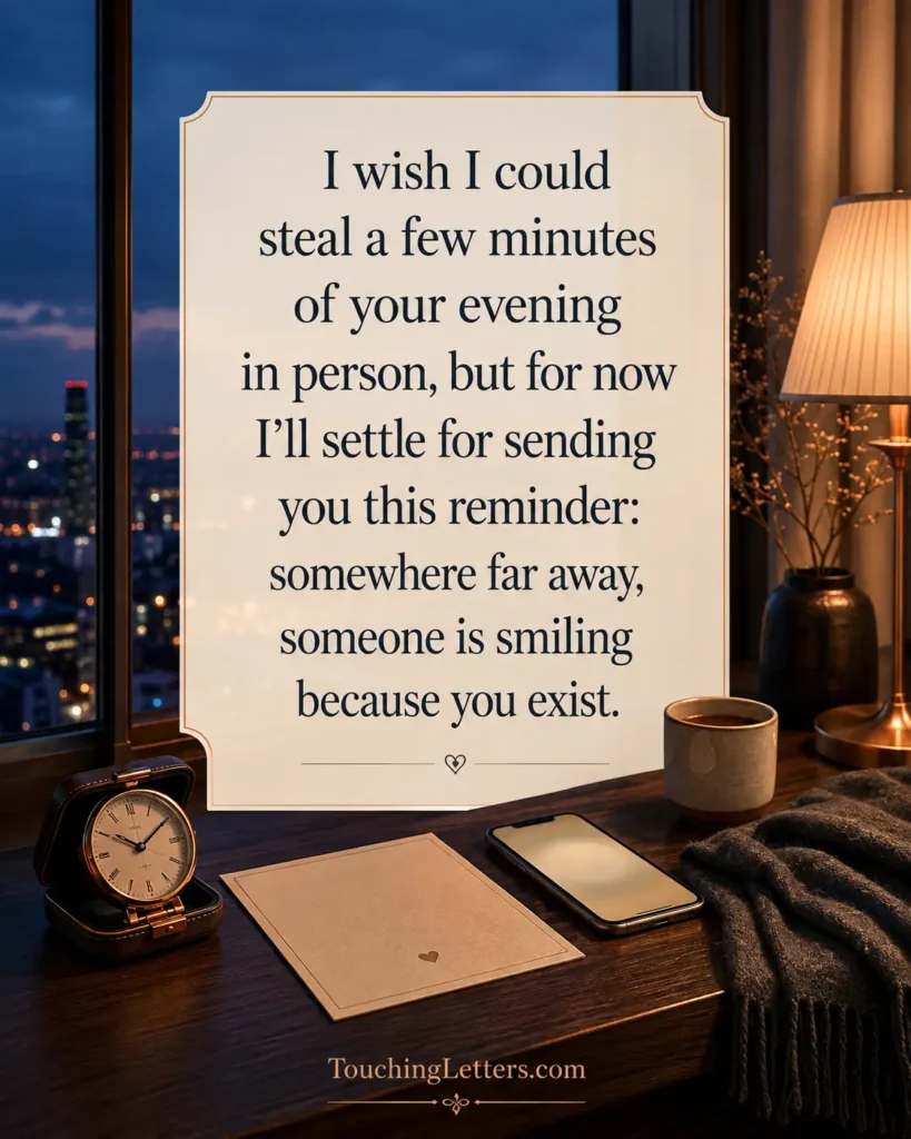Long-Distance Good Evening Messages for Him