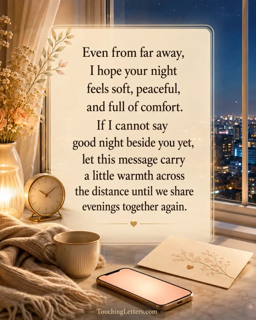 Heart-Touching Long-Distance Good Night Messages for Him