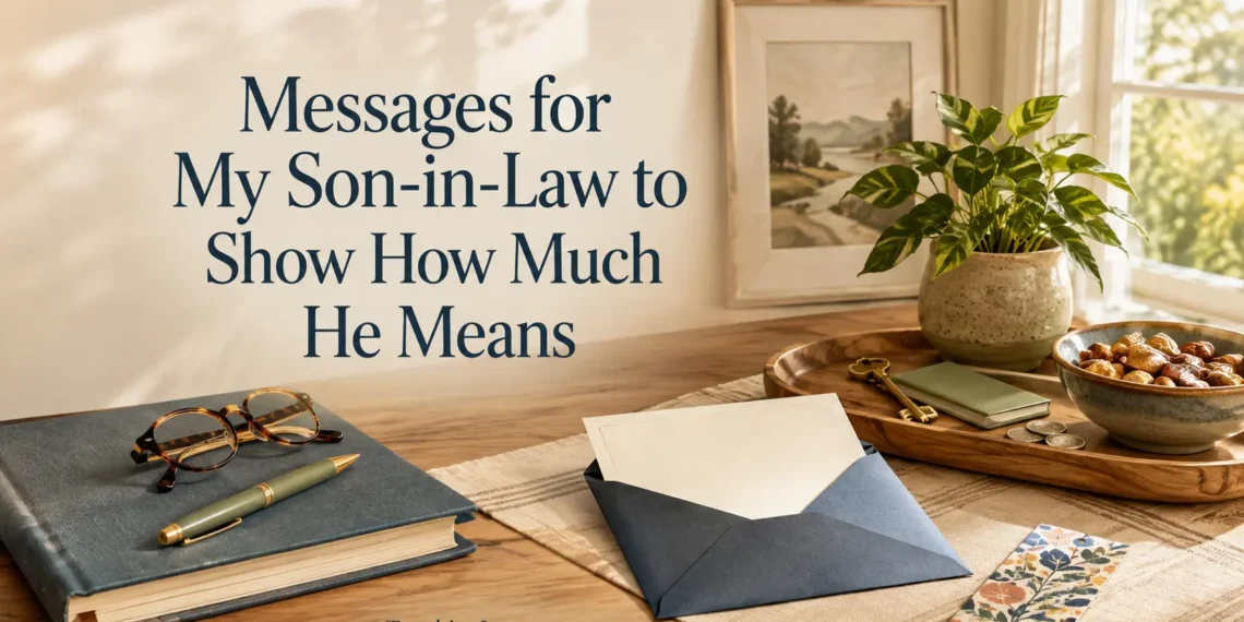 Messages for My Son-in-Law